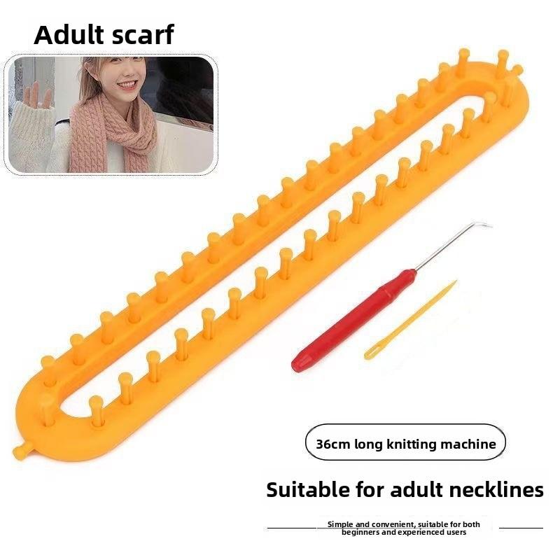 DIY Plastic Weaving Loom Knitting Kit Durable Portable Handmade Craft Rectangle Wool Knitter DIY DIY Machine Sewing Tools Loom