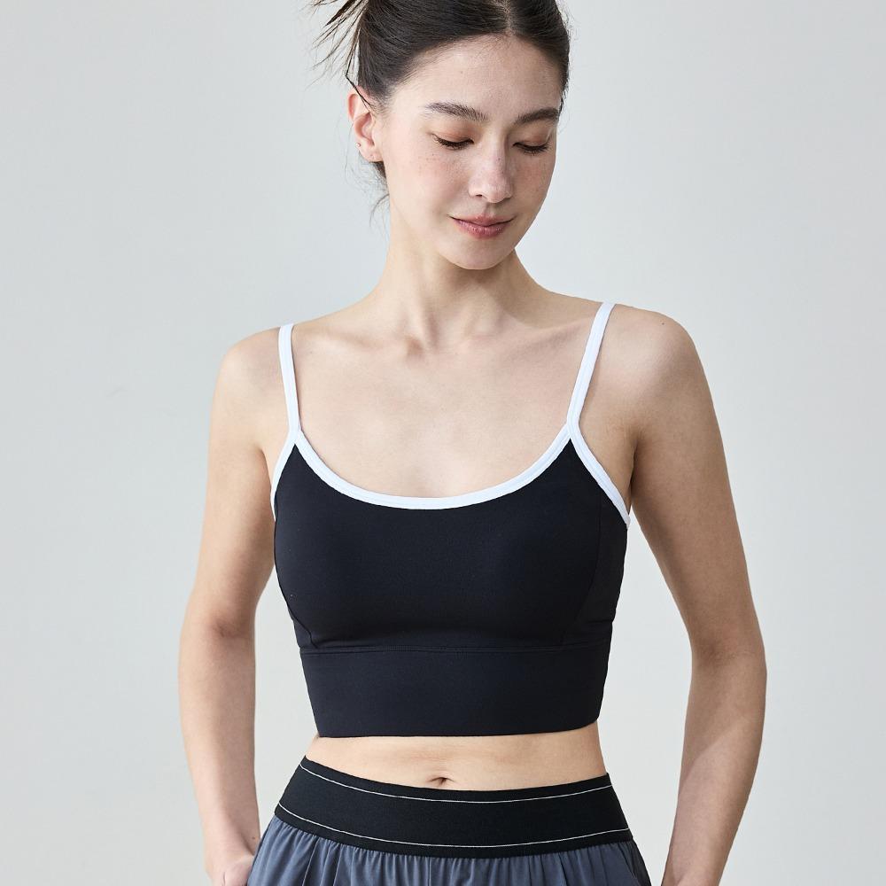 Splicing Design Yoga Underwear Contrasting Color Sports Bra Beautiful Back Sports Vest Gym