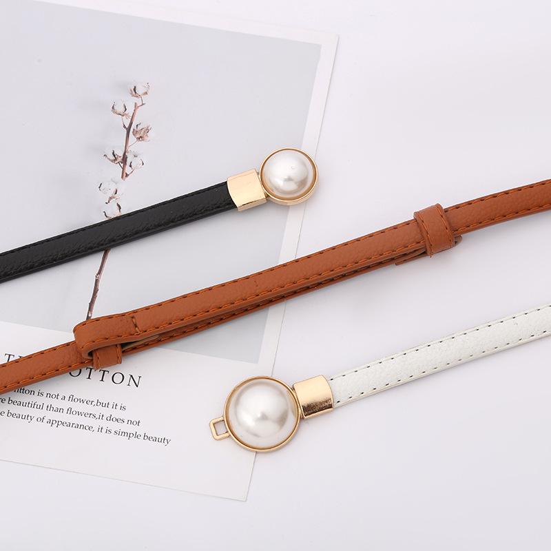Women's Thin Korean Leather Belt: Adjustable, Versatile, Perfect for Trench Coats and Dresses