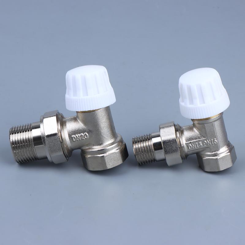 DN15 DN20 Brass Thermostatic Regulating Angle Valve High Precision Temperature Control for Residential Bathroom Plumbing Renovation