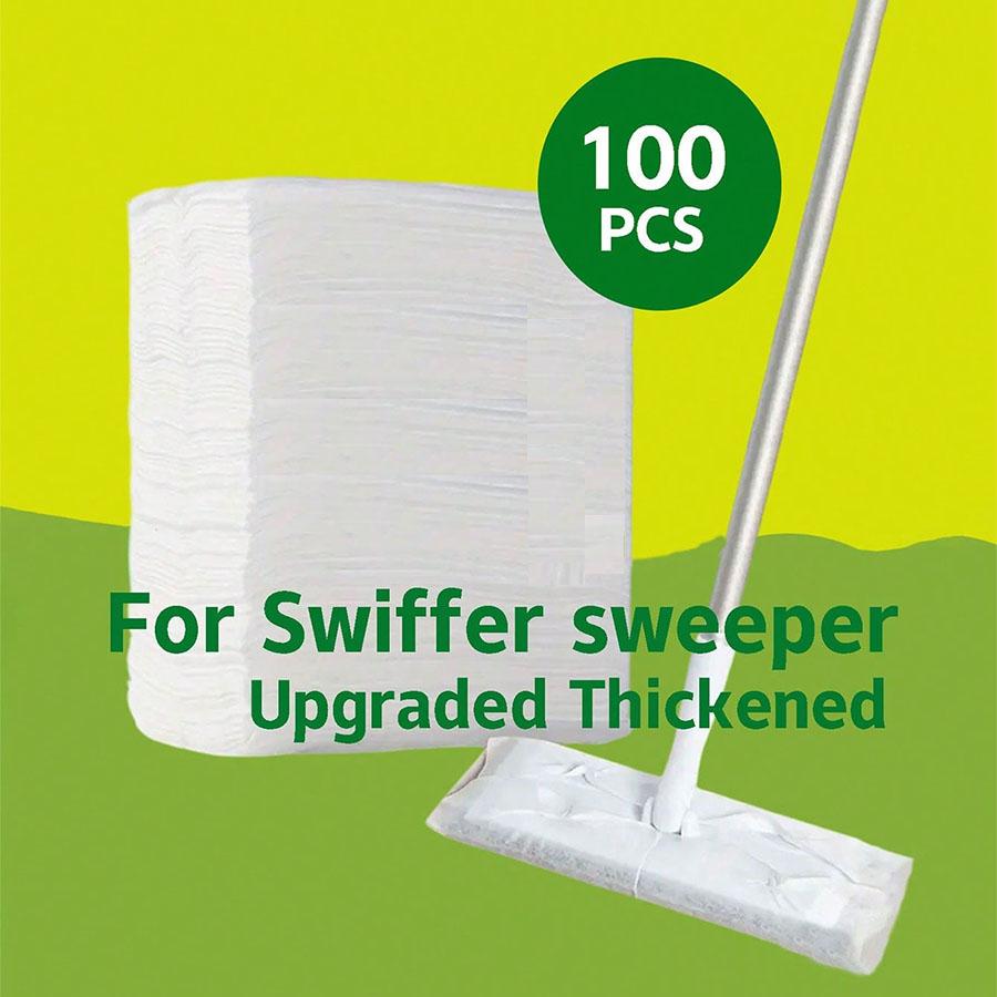 100 pieces, dry mop supplement set, used for floor cleaning mopping and cleaning supplement set, disposable mop wiping cloth, dr