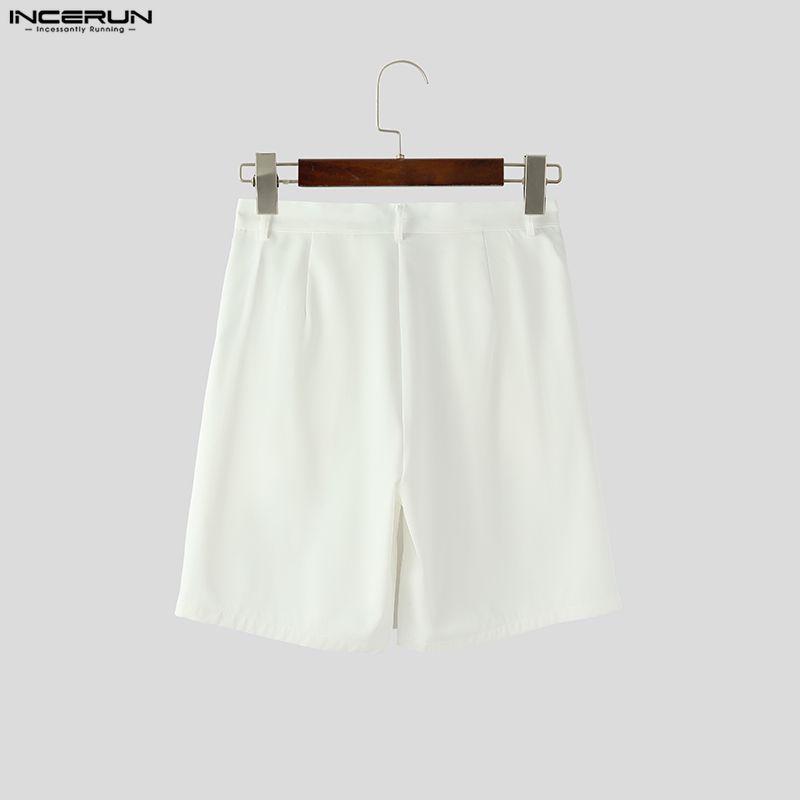 INCERUN Summer Men Zip-up Waist Flowers Casual Loose Shorts Half Pants