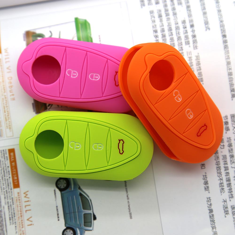 Silicone Key Cover Holder For Alfa Romeo Giulietta Myth Junior 4C Romeo Mito Myth 159 Gto Gta Car Remote Control Car Accessories