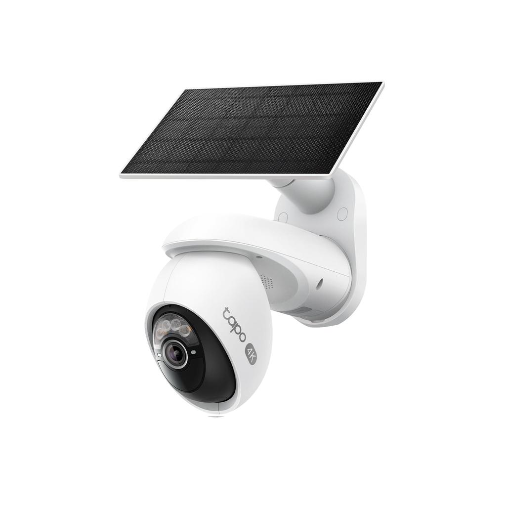 Tapo Outdoor Security Camera Smartphone 4K 8MP AI Full IP65 Voice Call Solar-Powered Camera/Pet - Compatible, Wi-Fi, Resolution, Pixels, Pan/Tilt,