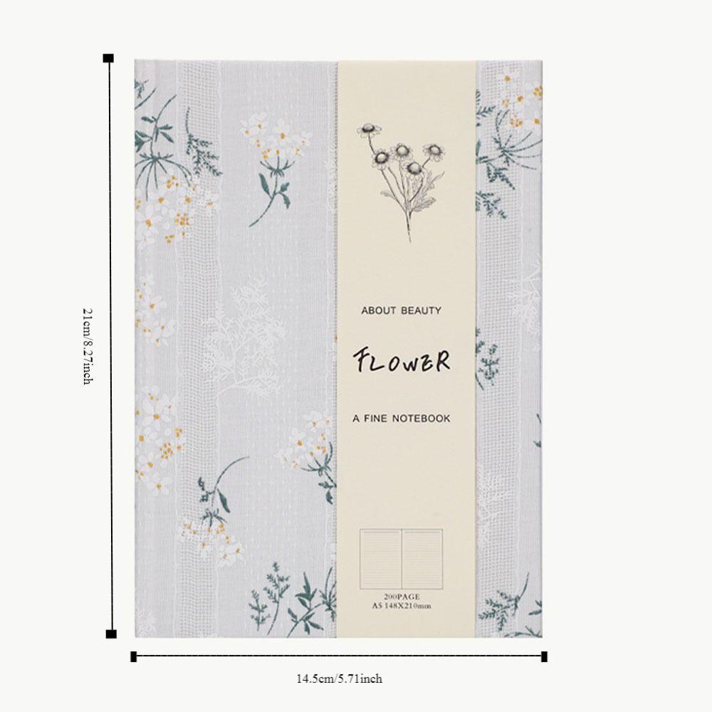 Kompaktní látkový zápisník A5 Látkový obal Vyšívaný zápisník Odolný A5 Ruční diář Kancelářské potřeby