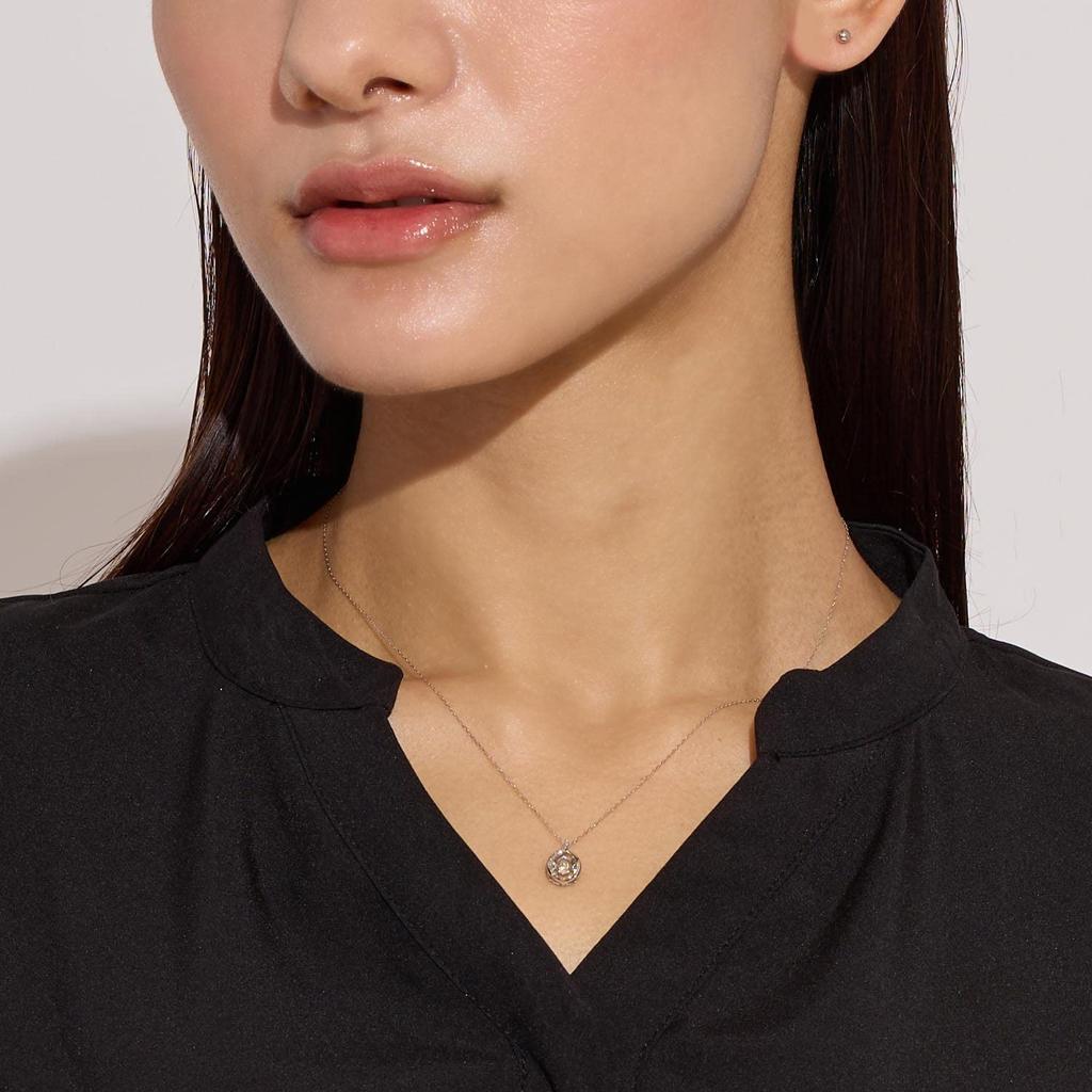 Diamantkette Pt900 Platin Tanzender Tropfen [Lara Christie] 0,1 ct lpi51-0023-pt