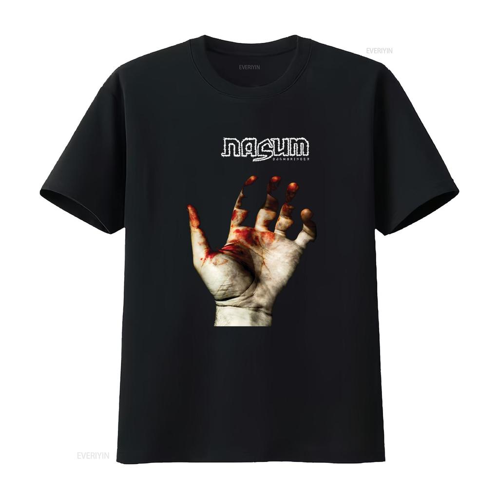 Nasum Swedish Grindcore Band Doombringer T Shirt for Men Sizes M 2XL vintage Washed Stylish Breathable Top For Everyday Wear
