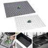 2 pçs 30x40cm esteira de pia de cozinha pvc oco losango retângulo anti-deslizamento cortável cerâmica pia de aço inoxidável protetor almofada de drenagem