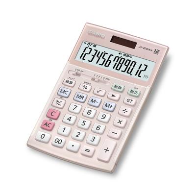 Casio Professional Business Check Just Green Purchasing Law Eco Mark Certified Calculator, 12-Digit, Function, Type, Pink, JS-20WKA-PK-N, Compliant,