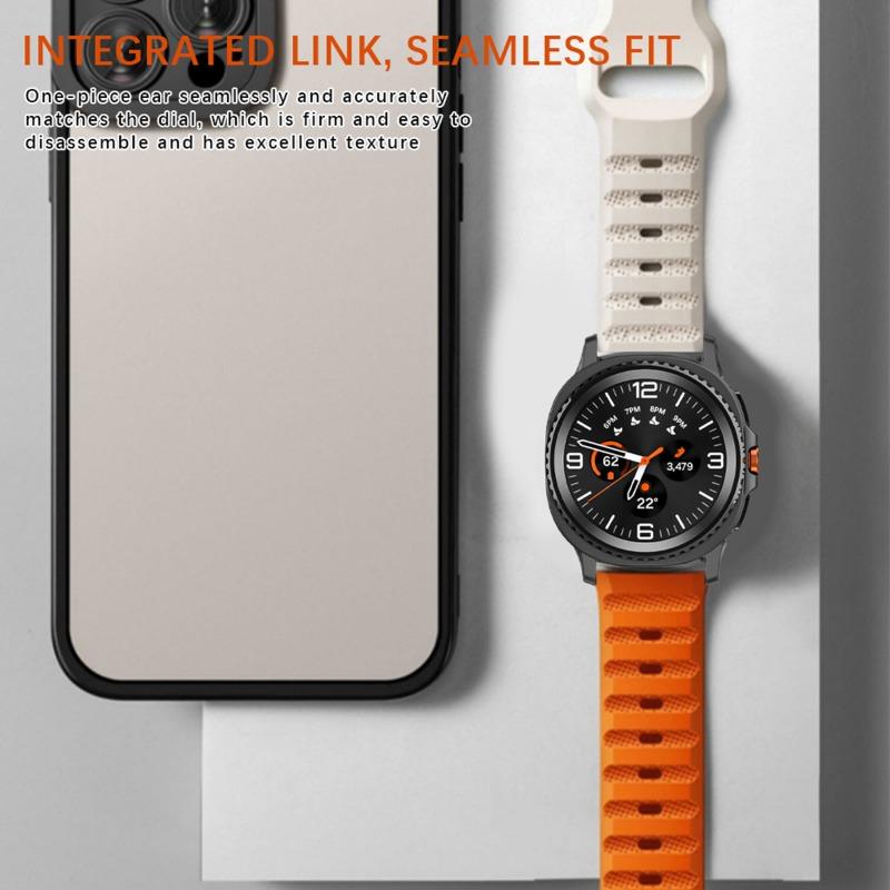 No Gaps Silicone Strap for Samsung Watch 8 40/44MM 8 Classic 46MM Band Correas for Galaxy Watch Ultra(2025) Bracelet Accessories