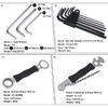 YC-721 Bicycle Repair Tools Kit Box Set Multi MTB Tire Chain Repair Tools Spoke Wrench Kit Hex Screwdriver Bike Tools 18 in 1