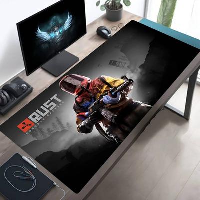 Rust The Game Mauspade Groß Tastatur Schreibtischmatte Gaming Mauspade LockEdge Rutschfeste Matte
