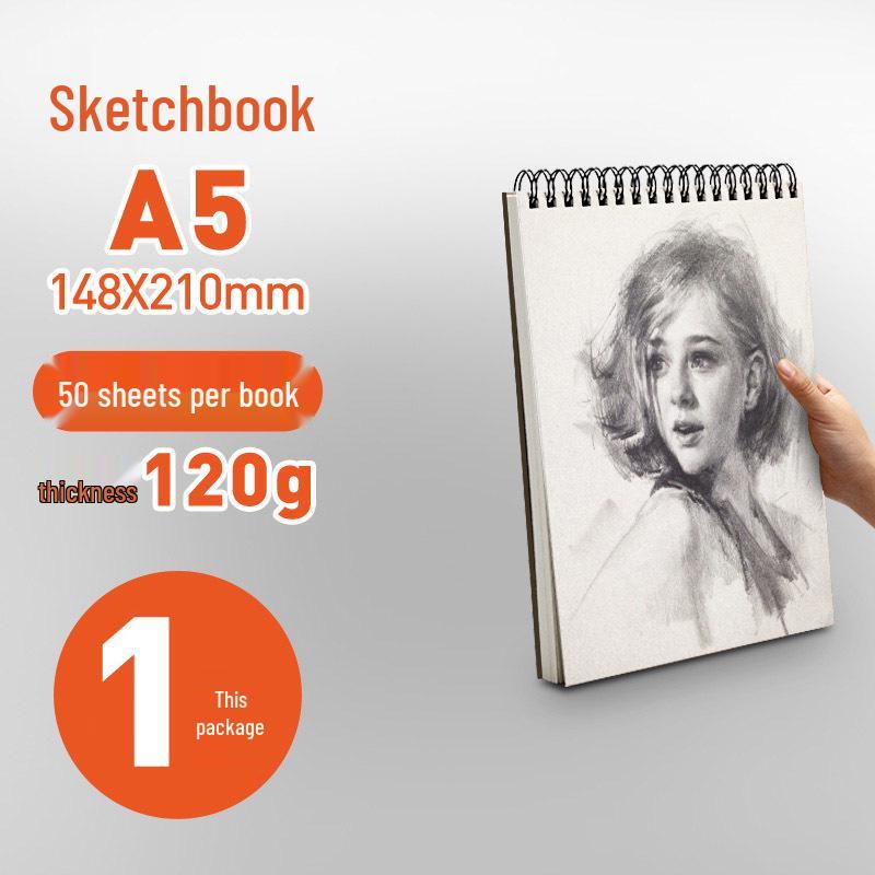Yuanhao Sketchbook: A4/A5 Coil, 32K/16 Open Art Student Sketchpad, 8K/8 Open for Kindergarten, A3/4K Sizes Available