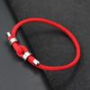 Noter Şanslı Kırmızı Iplik Bilezik Erkekler Için Solmayan Paslanmaz Çelik Ayarlanabilir Kordon Zincir Bilezik Pulsera Roja De Proteccion Joias