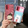TPU Graffiti Phone Case For ZTE Blade V40 Vita/A72 Anti-dust Fashion Design Soft Case Card Bag Cartoon Card Sleeve Cute