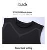 Men's Quick-Dry Fitness Sleeveless Set: Tight-Fit Wide-Shoulder Running & Basketball Training Vest & Shorts.