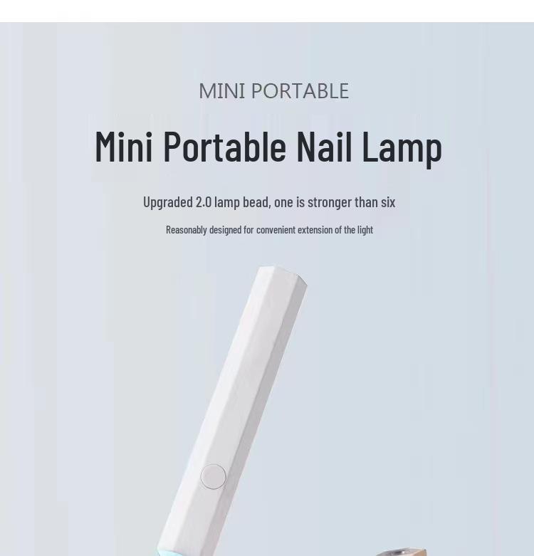 Portable Rechargeable Mini UV Nail Lamp