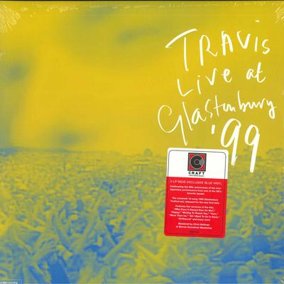 LP Schallplatte TRAVIS - Live At Glastonbury '99 (Blaues Vinyl CR00178 CRAFT 2019 USA & Euro Rock