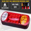 12V LED Rear Tail Light Brake Indicator Signal Lamp For Trailer Truck Lorry Van