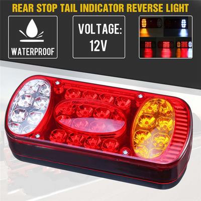 12V LED Rear Stop Light Brake Indicator Lamp For Truck Trailer Van Caravan RV