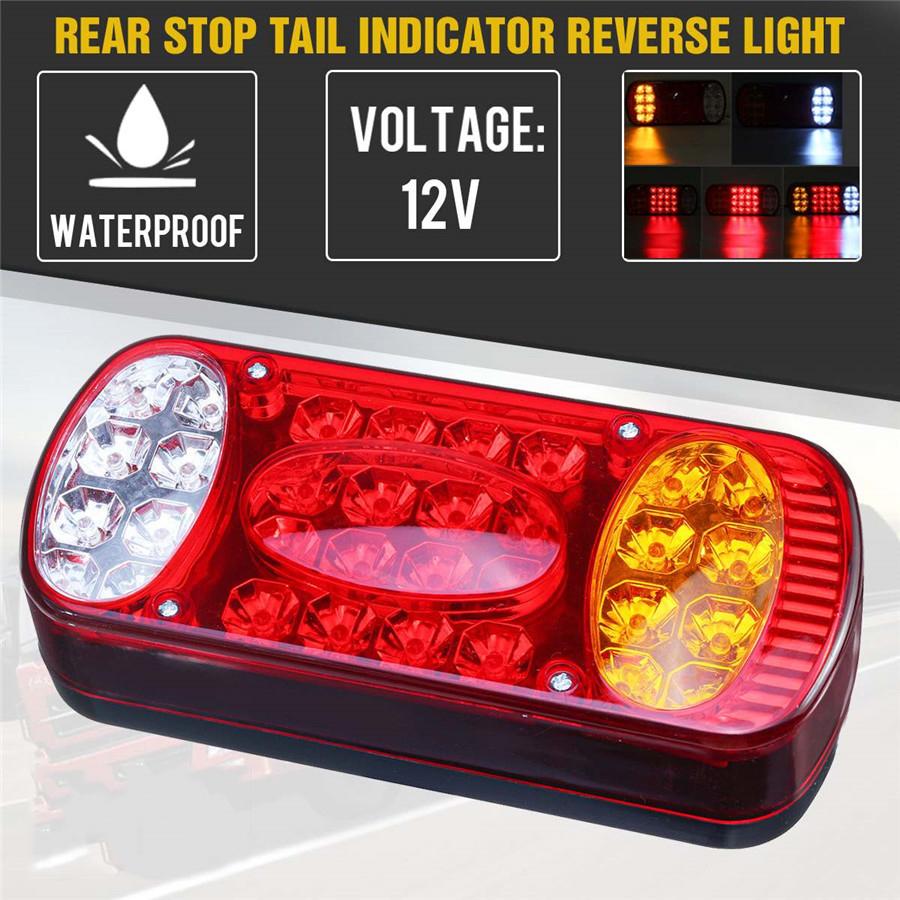12V LED Rear Tail Light Brake Indicator Signal Lamp For Trailer Truck Lorry Van