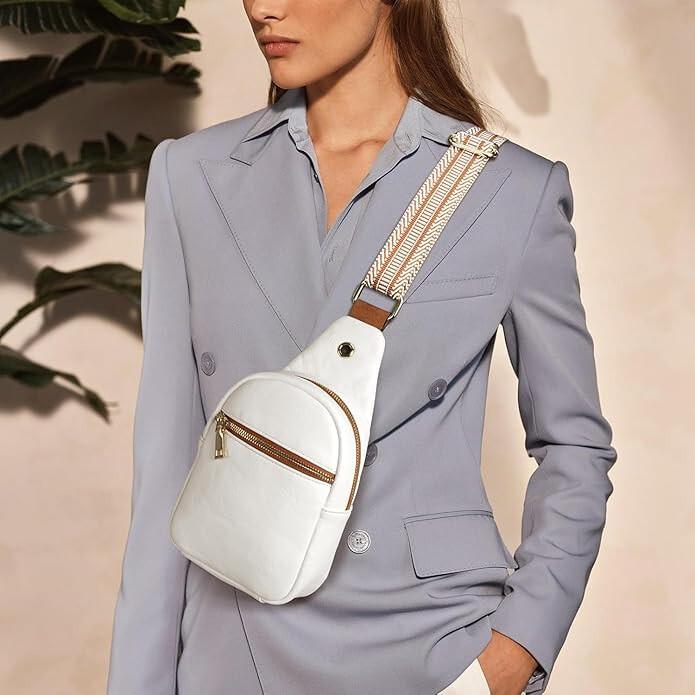 

RSINC Sling Bag for Women Stylish - Faux Leather Travel Crossbody Chest Bags B0DGQL4RVV