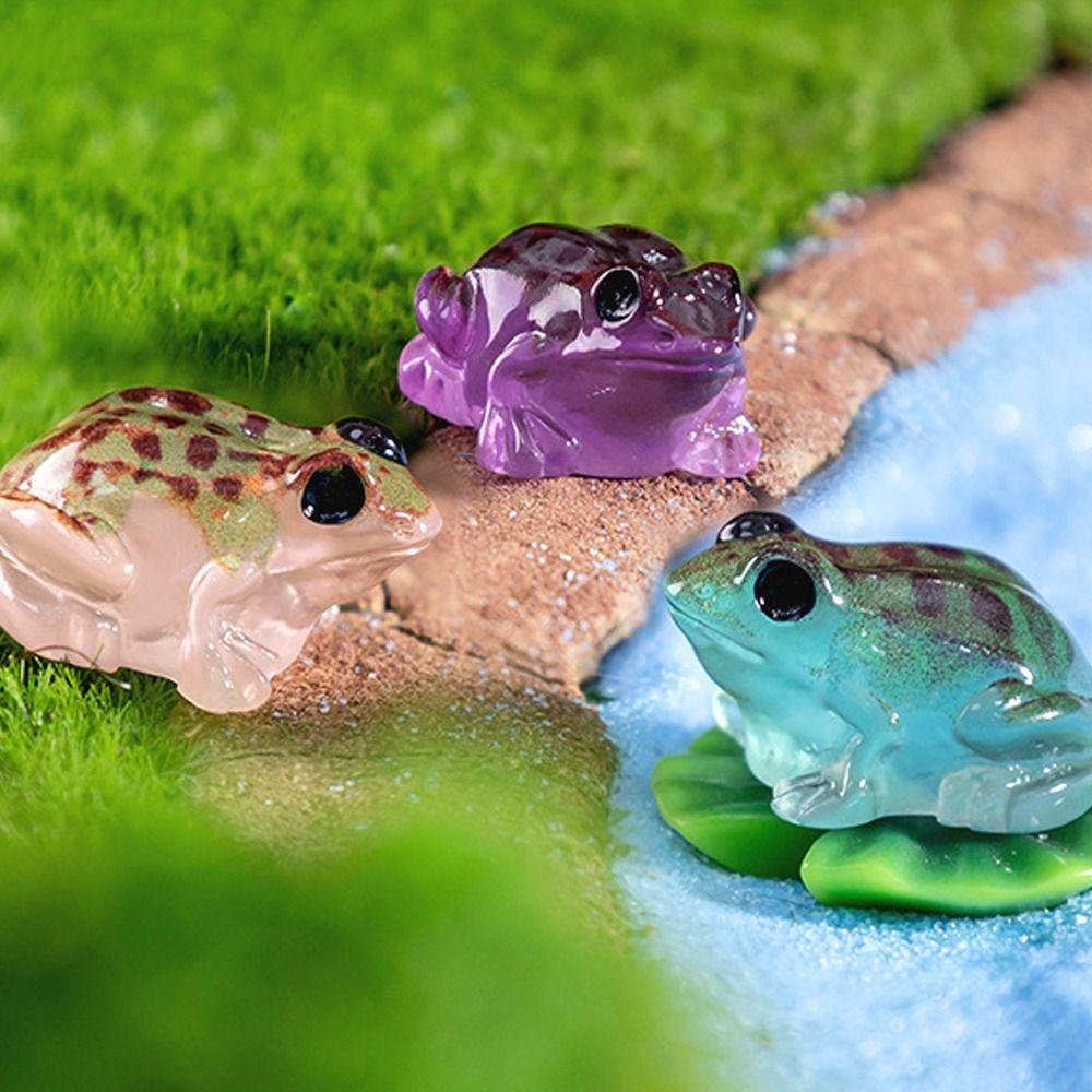 10 шт. мультяшные светящиеся фигурки лягушек — фото 4