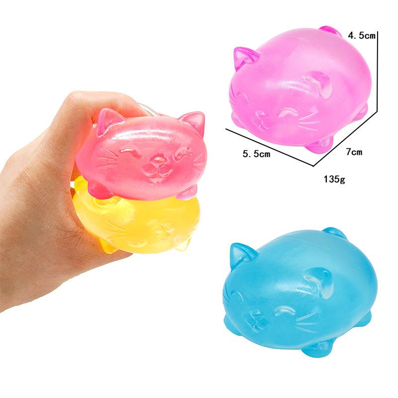 Süße Katze Squishy Slow Rise Knetspielzeug Sensorisches Anti-Stress-Spielzeug für Erwachsene Angstlinderung Geschenk
