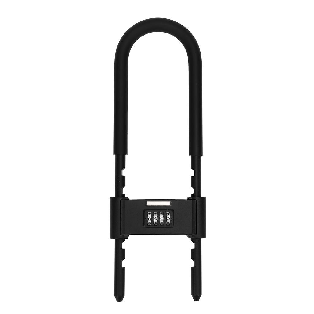 4 Digit Combination Padlock Heavy Duty 160 280mm Adjustable U Shape Security Code Lock for Bikes Gate Shed Fence