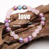 Colorful Imperial Jasper Rose Quartz Beaded Bracelet Women Fashion Jewelry For Love And Friendship Bracelet For Women Charm