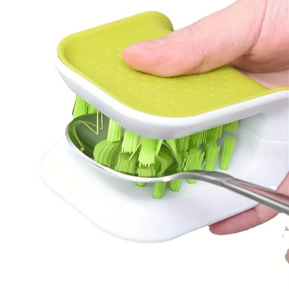 1pc, Double-Sided U-Shaped Knife and Tableware Cleaning Brush - Ideal for Forks, Spoons, and Chopsticks - Creative and Efficient Cleaning Tool