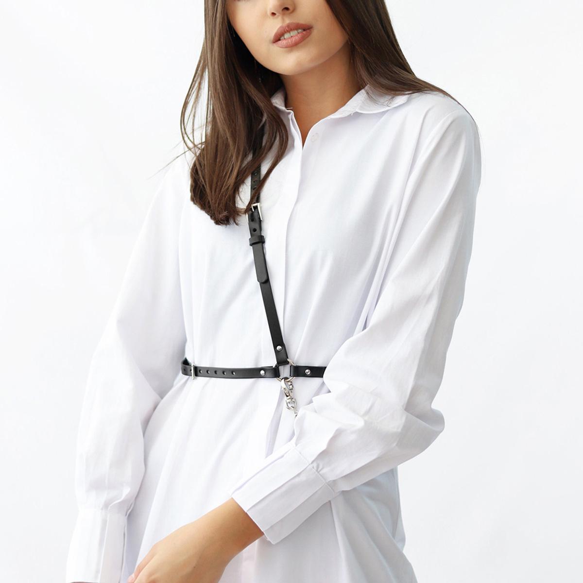 Damen Korsetts Breiter Gürtel Gothic Unterbrustkorsett Crop Top Einfarbig Verstellbare Weste Taillengürtel Bekleidungszubehör white