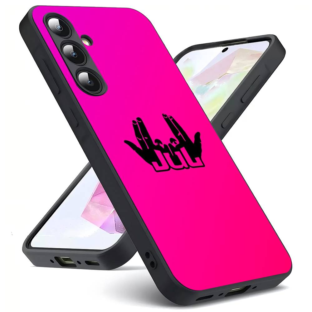 J-JuL-L Luxury Black Phone Case For Samsung Galaxy S23 S24 S25 Ultra S22 Plus S21