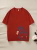 Heavyweight 220g Children's Combed Cotton Cartoon T-Shirt - Short Sleeve, Casual Trendy Top for Boys and Girls