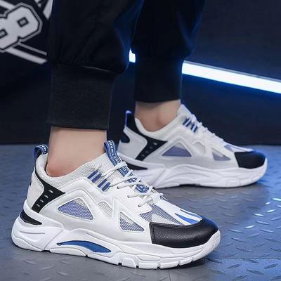 Men's Shoes Spring and Autumn Breathable Mesh Surface Thick-soled Increase Daddy Shoes All Fashion Sneakers