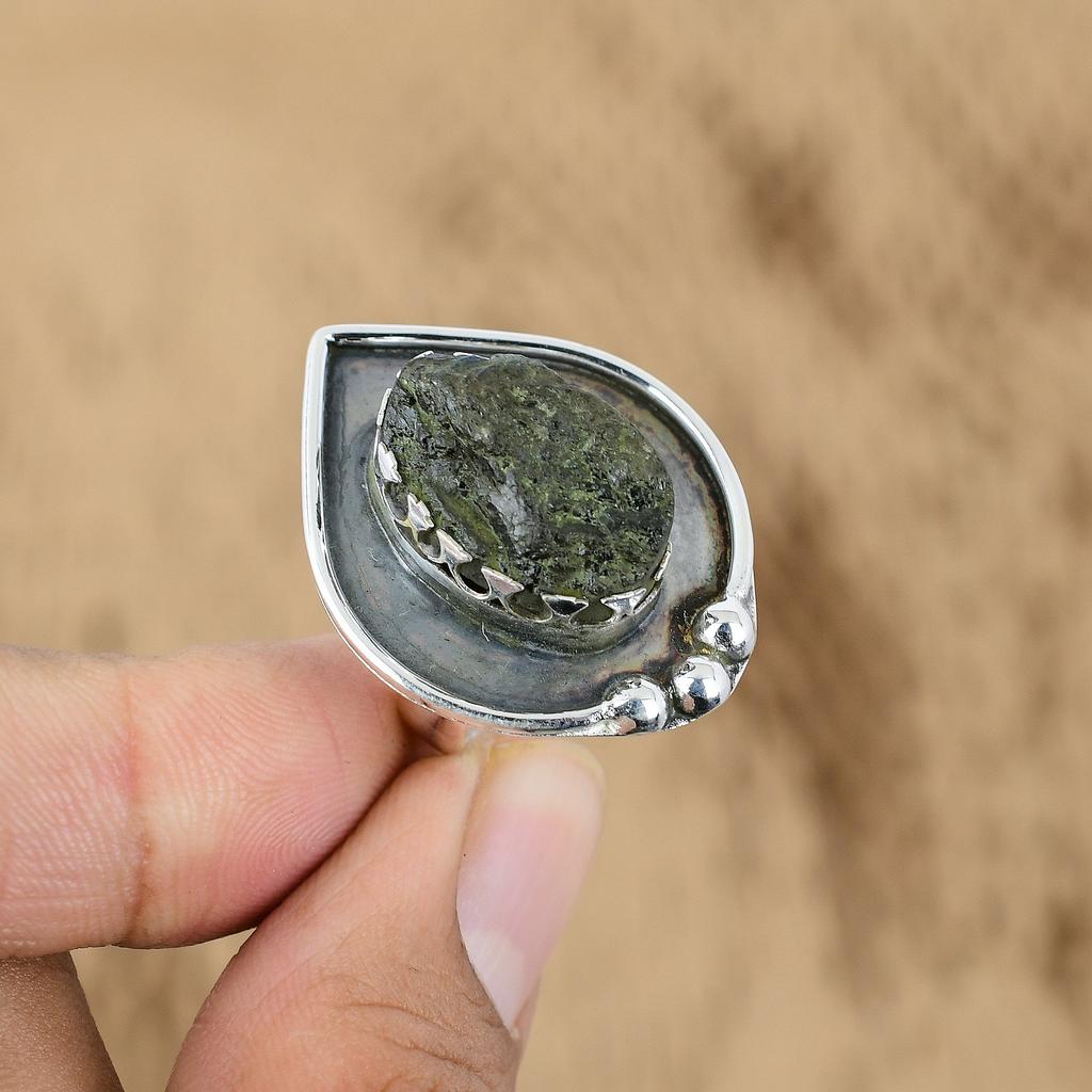 Mothers day Deal 925 Silver Oval Labradorite Rough Stone Wedding Ring Jewelry