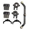 Front Rear Axle Diff Covers Brass Caster Blocks C Hubs Steering Blocks KnuckleLink Kit Upgrade Parts for 4M RC Crawler
