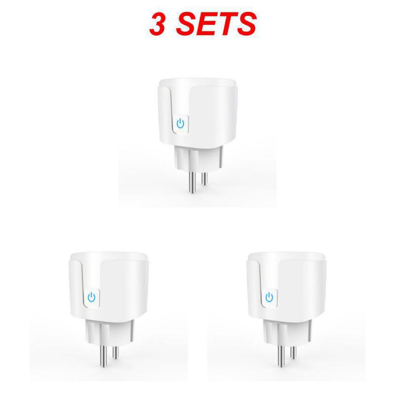 EWelink WiFi Smart Socket 20A EU Plug With Power Monitoring Timing Outlet Smart Home Voice Control With Alexa Google Home Alice