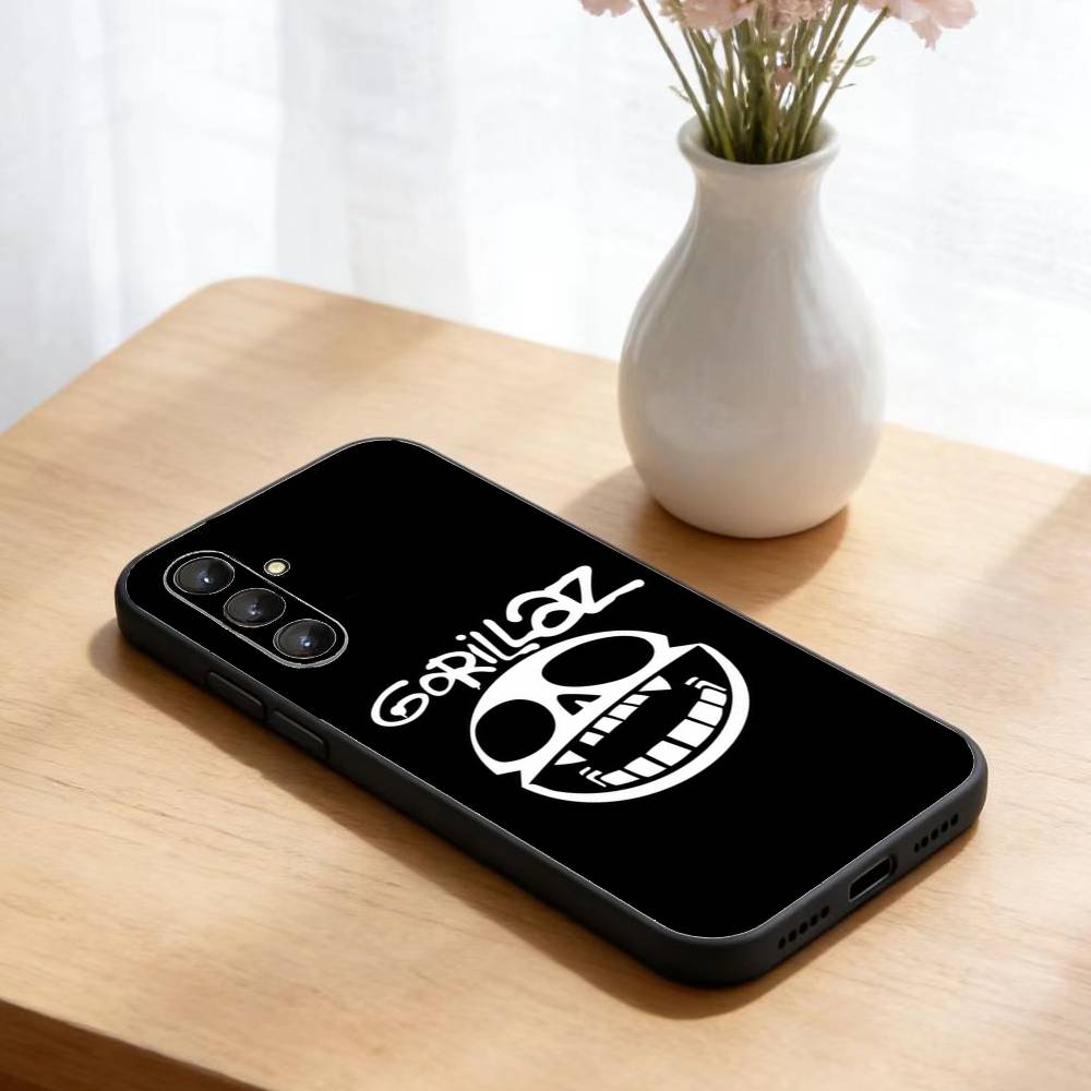 Comic R-Rock Band G-gorillaz Phone Case For Samsung Galaxy A73,A21s,A22,A31,A52,A53,A71,A41Soft Black Shell