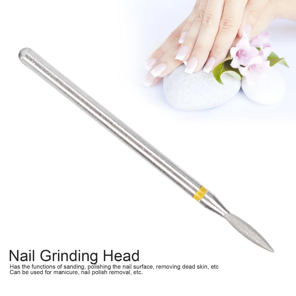 50pcs 1.8mm Shaft Nail Drill Bits Cylinder Shape Nail Grinding Head Nail Polishing Head  For Nails