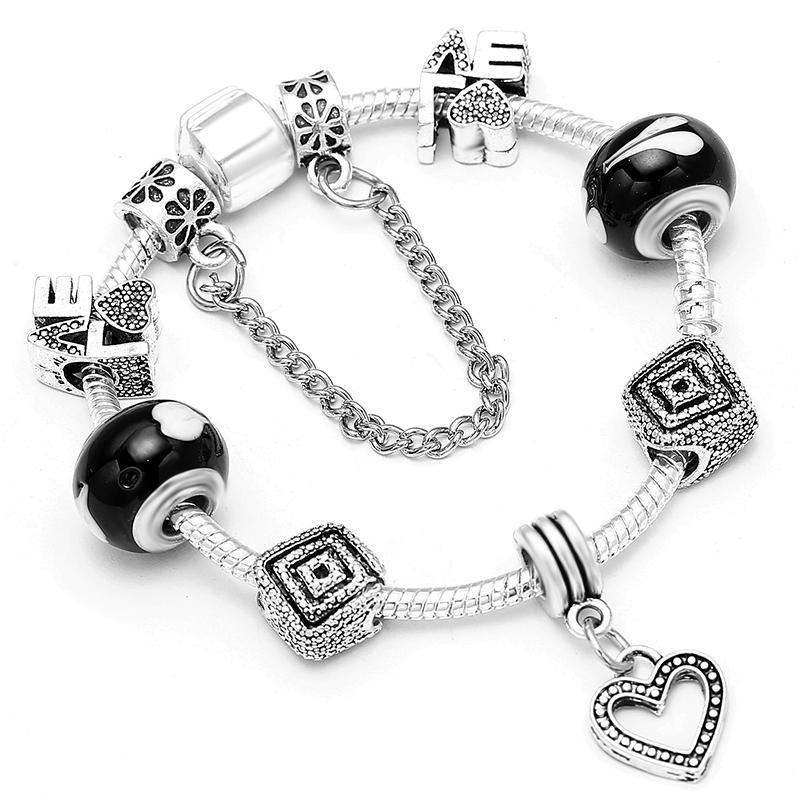 

Браслет-шарм из цинкового сплава с покрытием, браслет-манжета с замком-ключом, кристальным кулоном-шаром, для женщин, свадебный, на День святого Валентина, подарок с цирконом 17cm