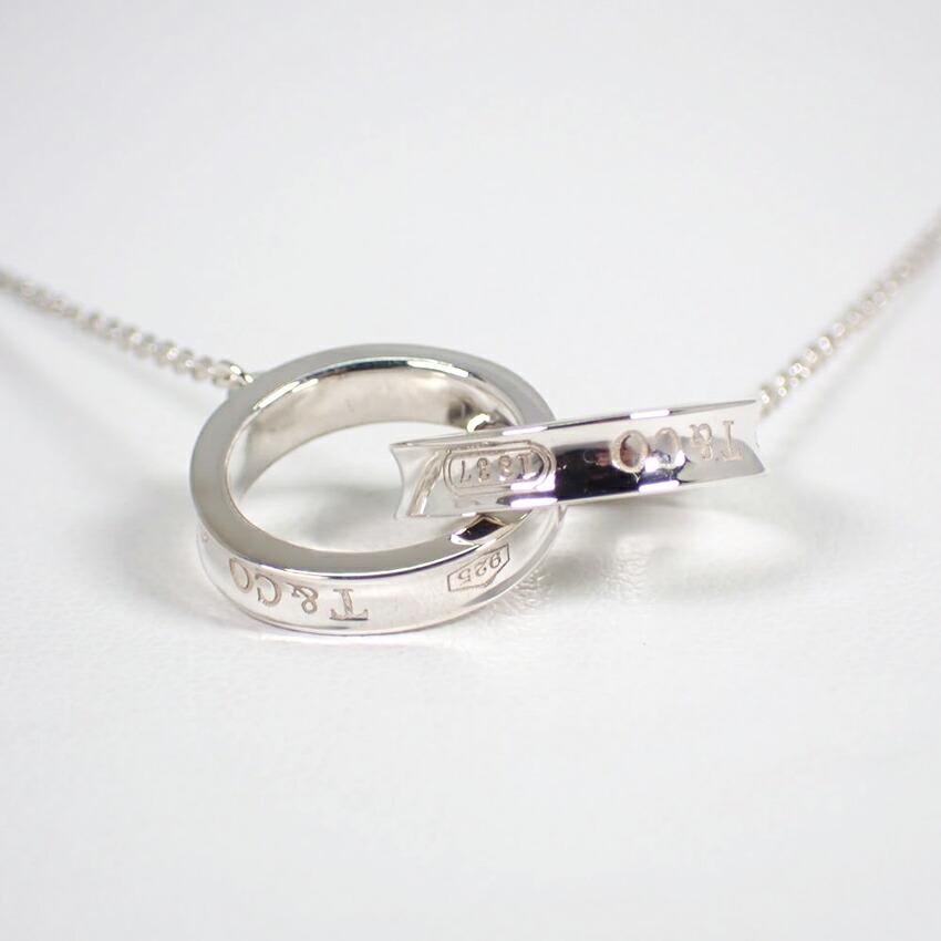 [Pre-owned] TIFFANY 925 1837 Interlocking Circle Necklace/j37-9