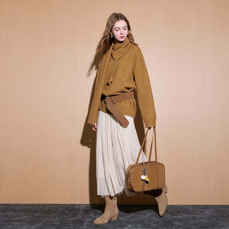 

Women s Scarf Collar Knit Pullover Sweater XL