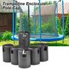 12pcs Plastomer Trampolines Poles Caps Durability Trampolines Protective Cover for Outdoor Jumping Equipment