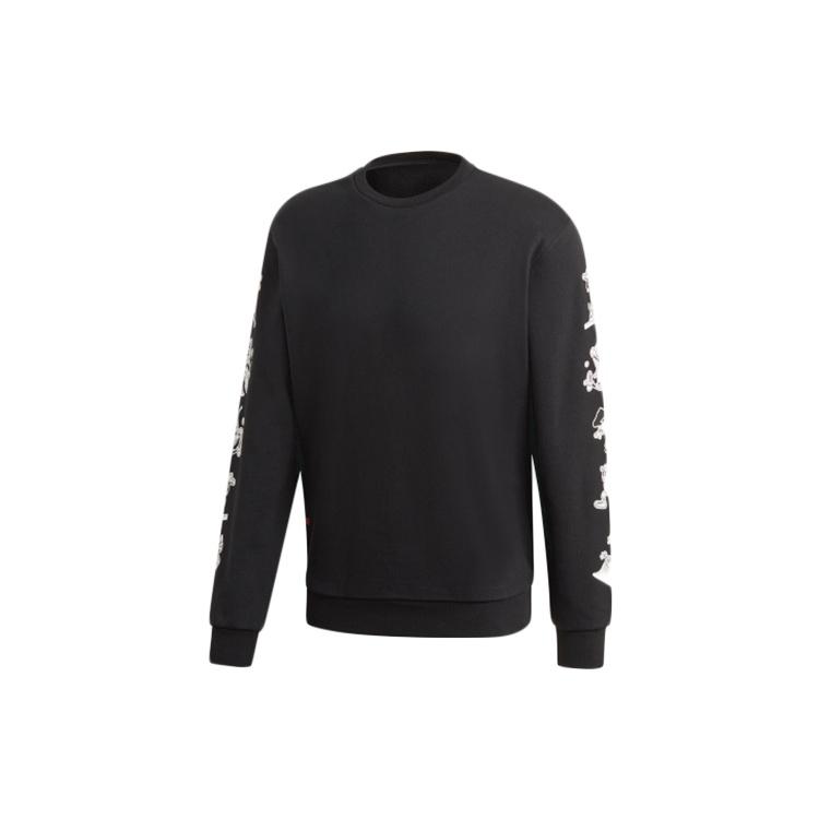 adidas x Disney Goofy Crew Crossover Pullover Black Men s GD6025 XS