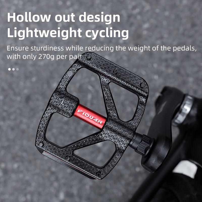 Bike Pedals Aluminum Alloy Anti-slip Bicycle Pedals One-piece MTB Road Mountain Cycling Pedal