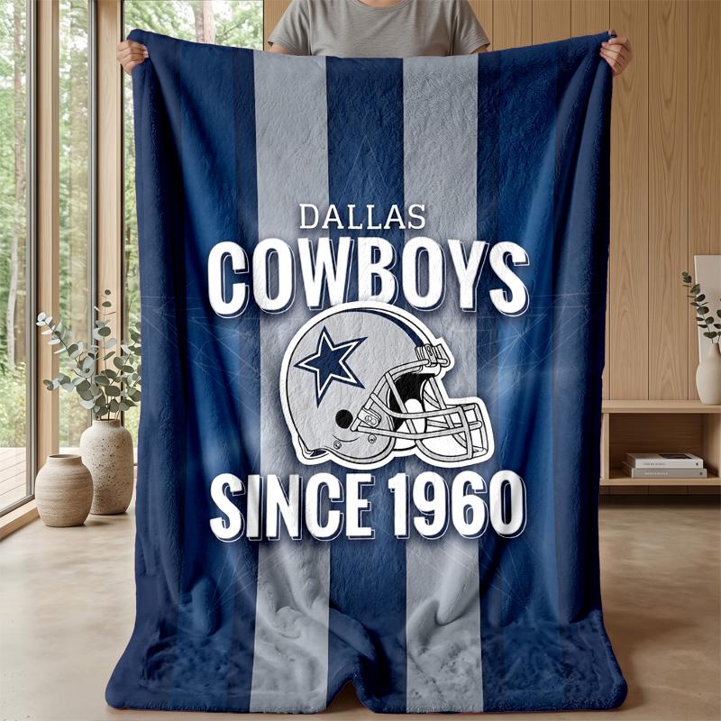 Coperta in Flanella Pile Dallas Cowboys Coperta Calda e Accogliente per Divano Letto Viaggio Uso in Tutte le Stagioni
