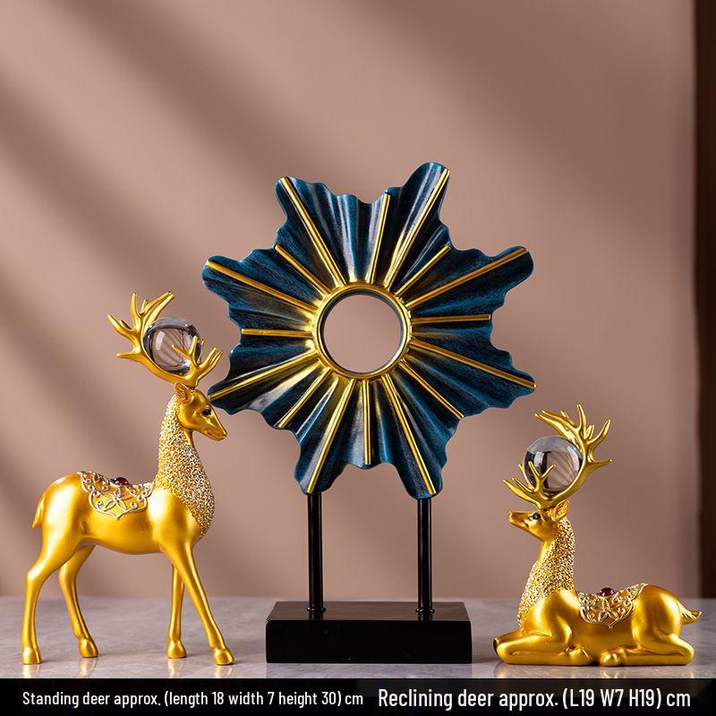 Creative Deer Ornament for Home Decor - Perfect for Living Room, Wine Cabinet, TV Stand, or Entryway Display