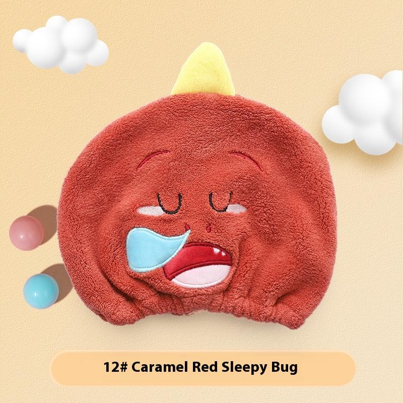 

Hair Towel Cap Drying Hat Quick-dry Microfiber Super Absorption Hair Twist Bath Kid Bath Hat Cute Cartoon Animal Child красный