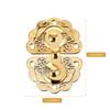 5Pcs Retro Wooden Cabinet Lock Buckle Alloy Metal Hasp for Packing Box Door Furniture Storage Cabinet Box Lock Buckle